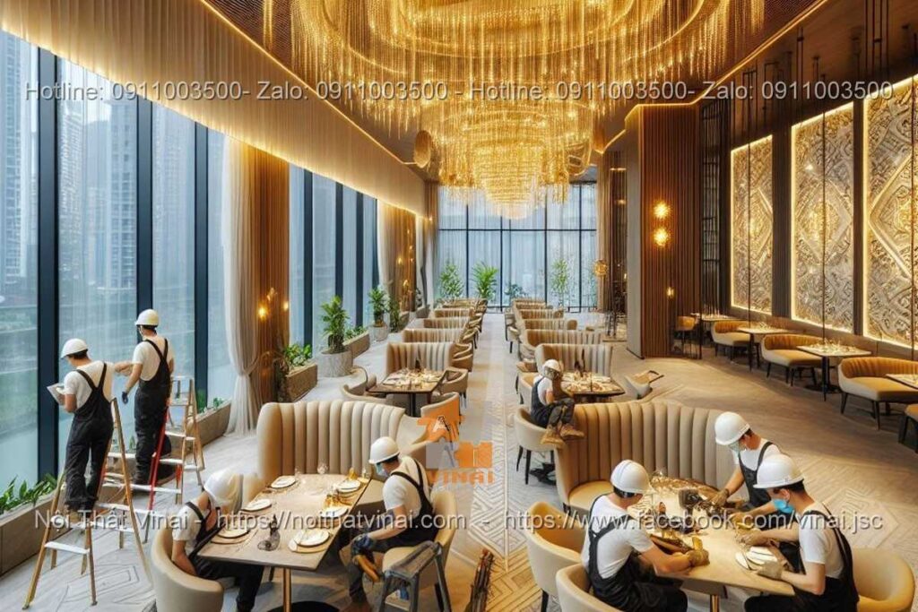 Thi công nội thất nhà hàng