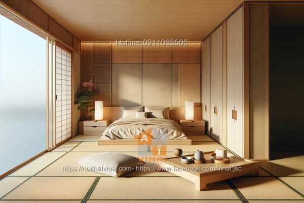 Thi công nội thất phòng ngủ Nhật Bản -5