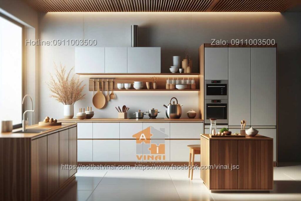 Thi công phòng bếp kiểu Nhật -6