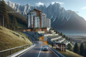 Thiết kế khách sạn nghỉ dưỡng núi độc đáo 1