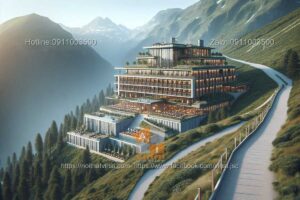 Thiết kế khách sạn nghỉ dưỡng ven núi 1