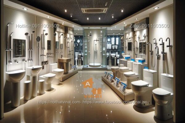 Thiết kế nội thất showroom thiết bị vệ sinh 3