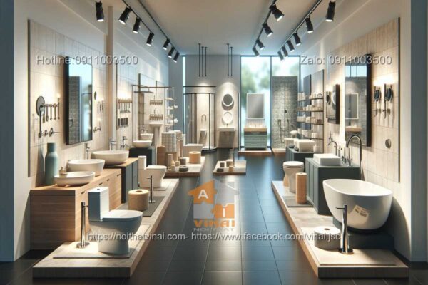 Thiết kế nội thất showroom thiết bị vệ sinh 4