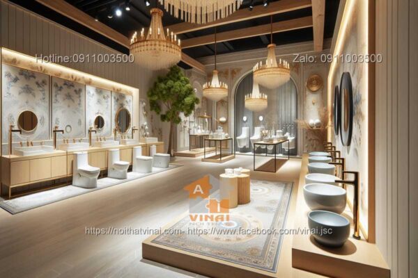 Thiết kế nội thất showroom thiết bị vệ sinh 6