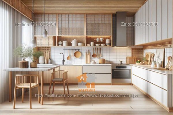 Thiết kế phòng bếp phong cách Nhật -2