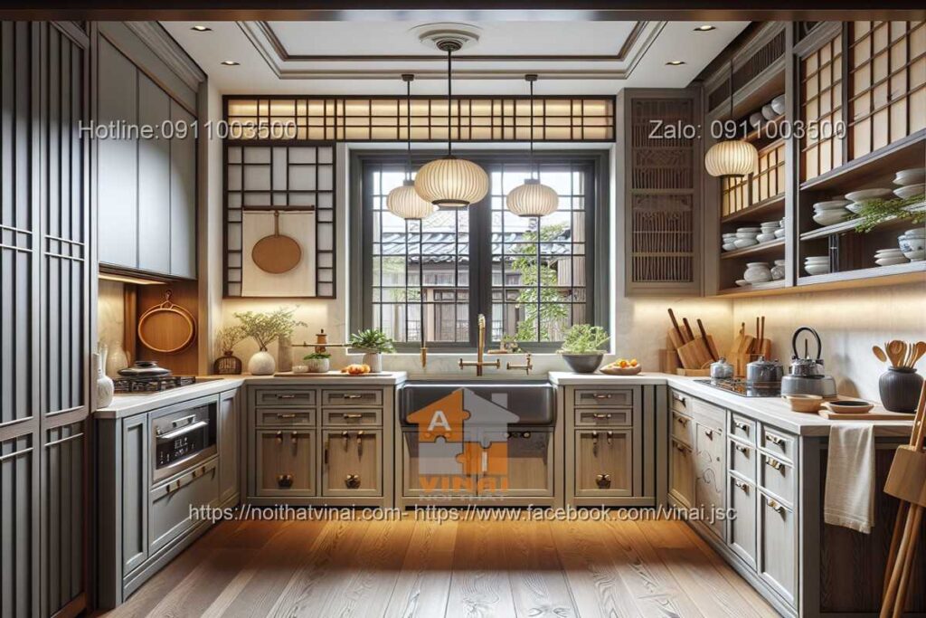 Thiết kế phòng bếp phong cách Nhật -4