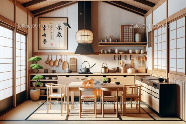 Thiết kế phòng bếp phong cách Nhật -7