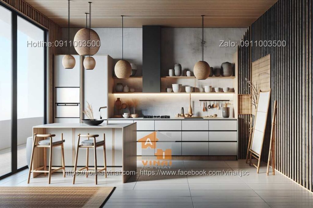 Thiết kế phòng bếp phong cách Nhật -8