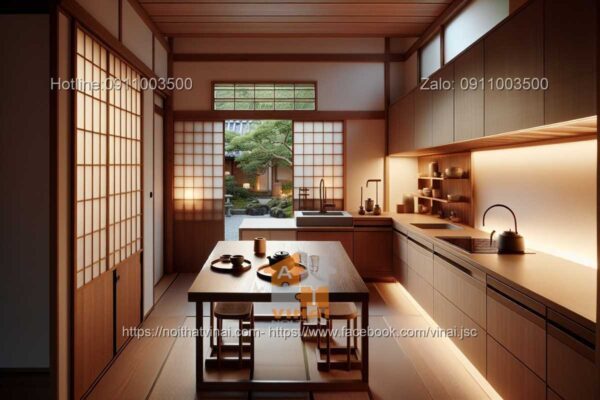 Thiết kế phòng bếp phong cách Nhật -9