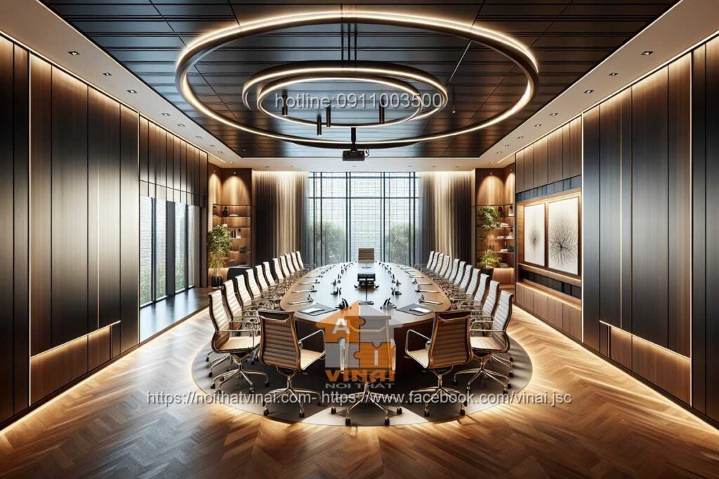Thiết kế phòng họp- nội thất Vinai