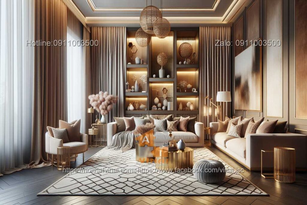 Thiết kế phòng khách sang trọng -2
