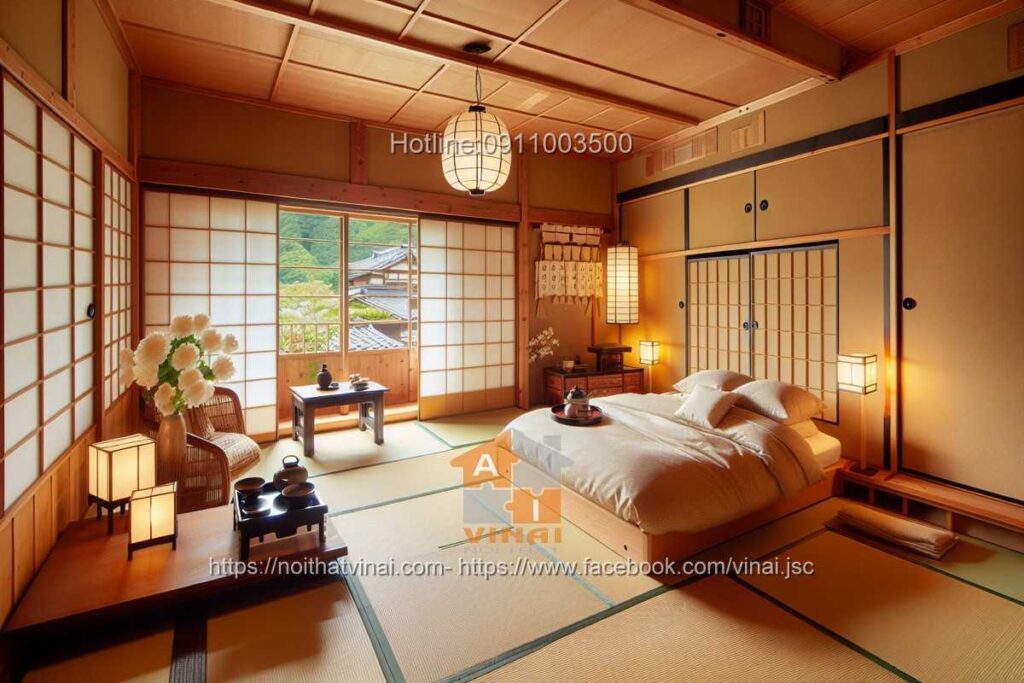 Thiết kế phòng ngủ kiểu nhật -3