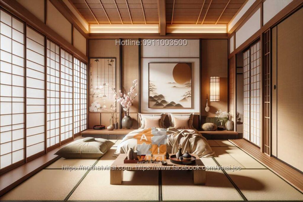 Thiết kế phòng ngủ kiểu nhật -5