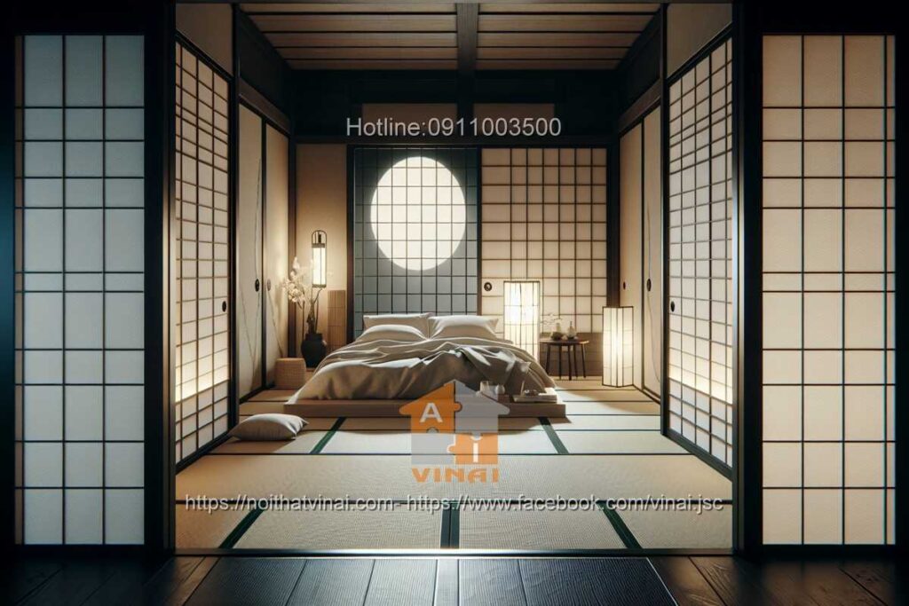 Thiết kế phòng ngủ kiểu nhật -6