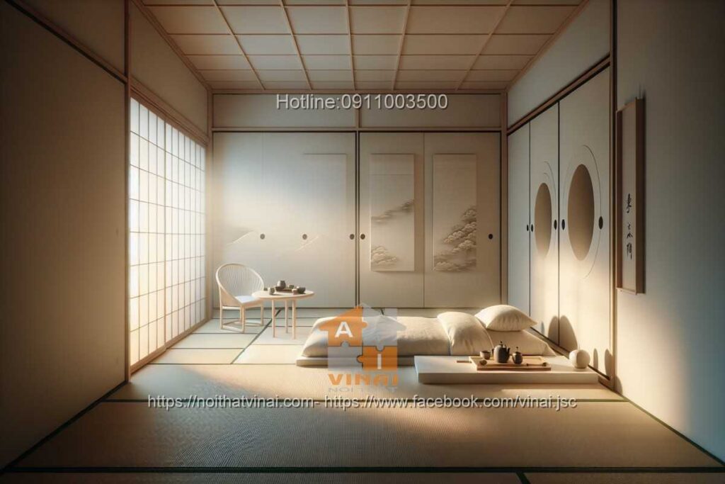 Thiết kế phòng ngủ kiểu nhật -7