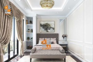 Thiết kế phòng ngủ tân cổ điển nhà phố phường Hùng Vương- Phúc Yên-1