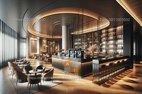 Thiết kế quán cafe cao cấp 5 sao quốc tế 10