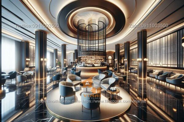 Thiết kế quán cà phê trong khách sạn cao cấp 5 sao 2