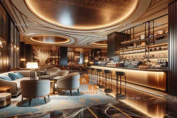 Thiết kế quán cà phê trong khách sạn cao cấp 5 sao 8