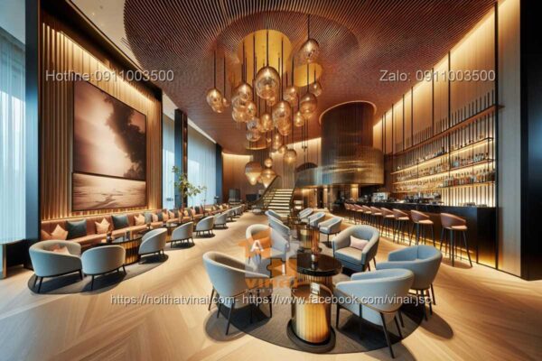 Thiết kế quán cafe trong khách sạn cao cấp 5 sao quốc tế 7