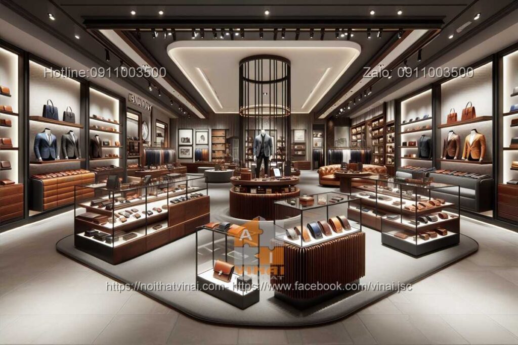 Thiết kế shop đồ da 1