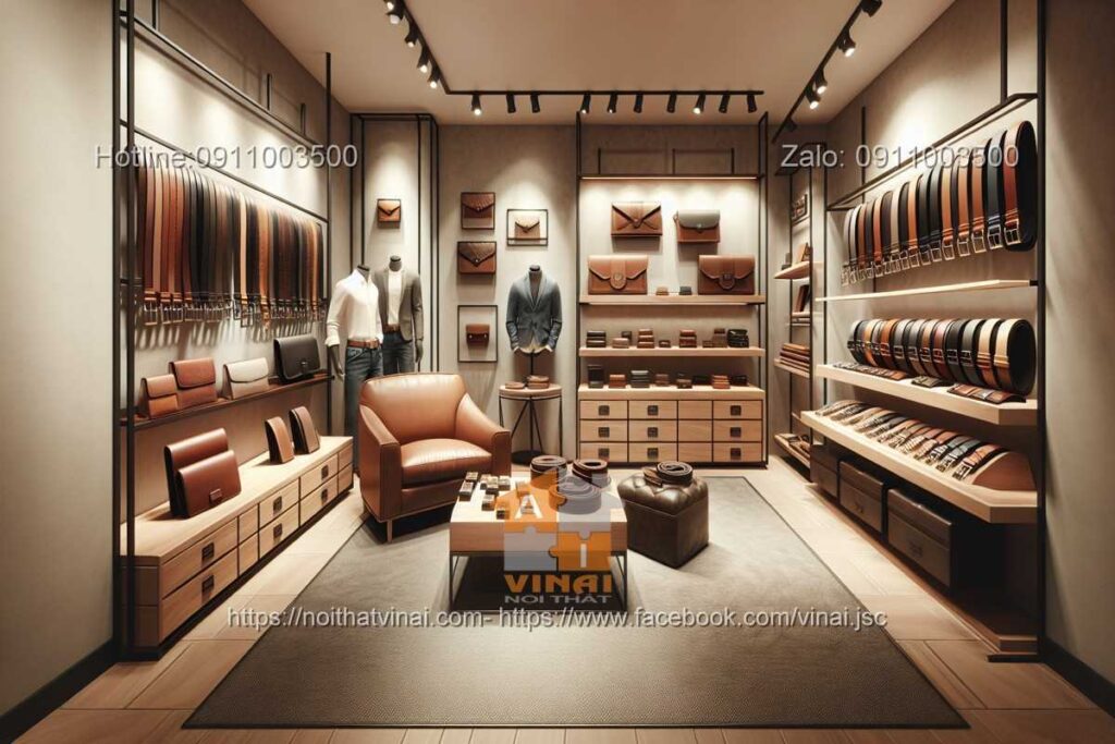 Thiết kế shop đồ da 3