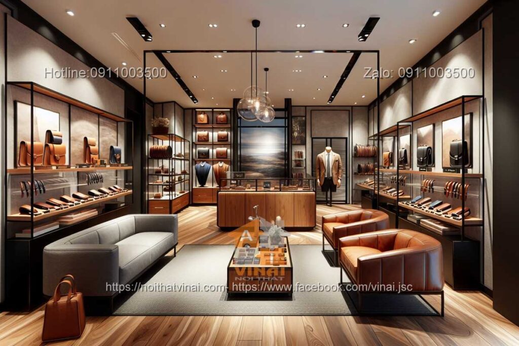 Thiết kế shop đồ da 6
