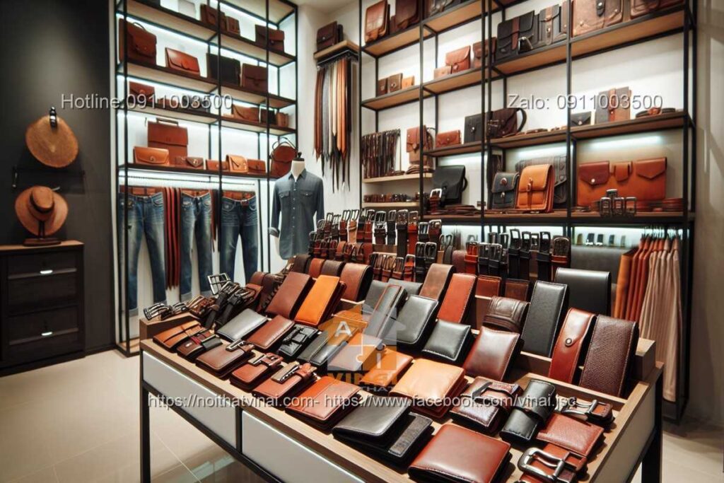 Thiết kế shop đồ da 9