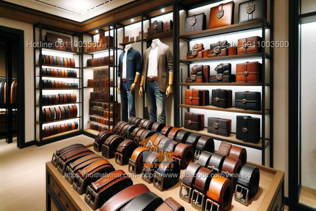 Thiết kế showroom đồ da 10