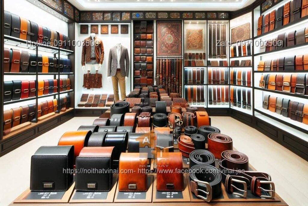 Thiết kế showroom đồ da 2