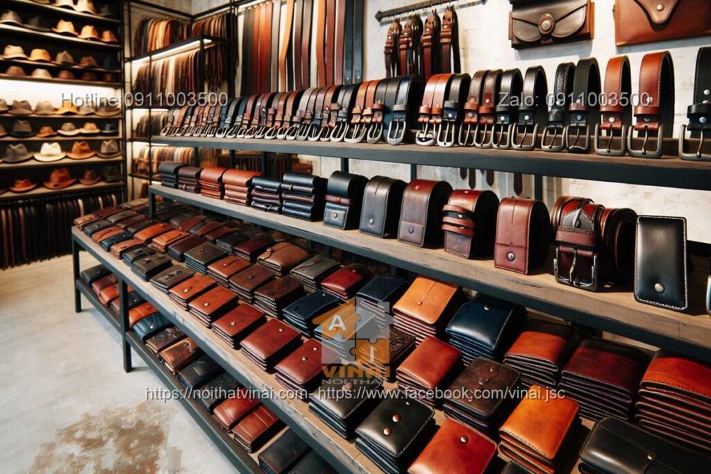 Thiết kế showroom đồ da 3