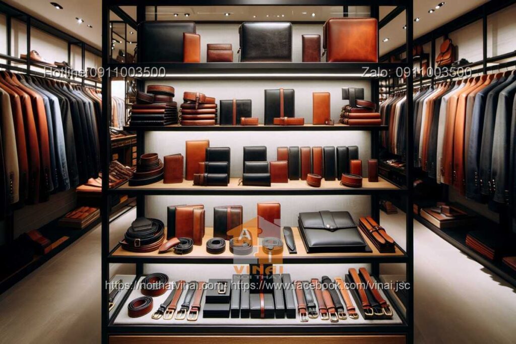 Thiết kế showroom đồ da 5
