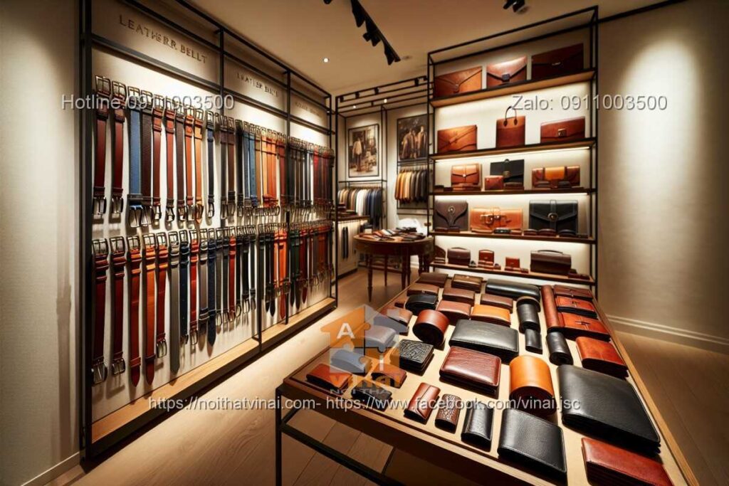 Thiết kế showroom đồ da 9