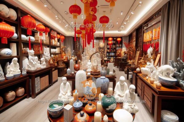 Thiết kế showroom đồ phong thủy 2